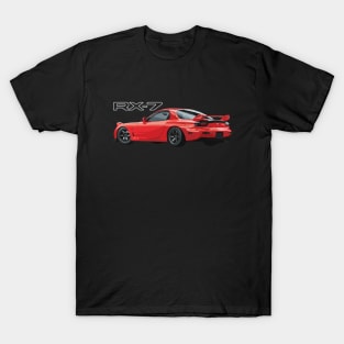 VINTAGE RED MAZDA RX-7 JDM CLASSIC T-Shirt